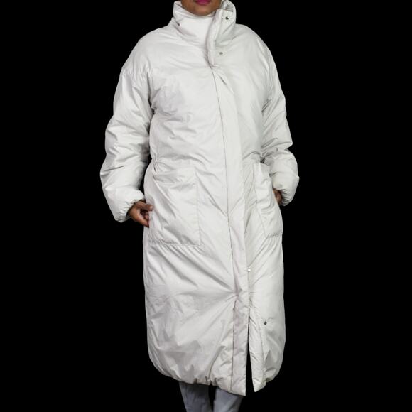 Frame Duvet Puffer Coat White Oversize Eggshell Packable Long Straps Bag Medium - Picture 11 of 16
